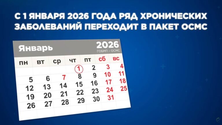 01.01.26 бастап бірқатар созылмалы ауру түрлері МӘМС пакетіне ауысады
